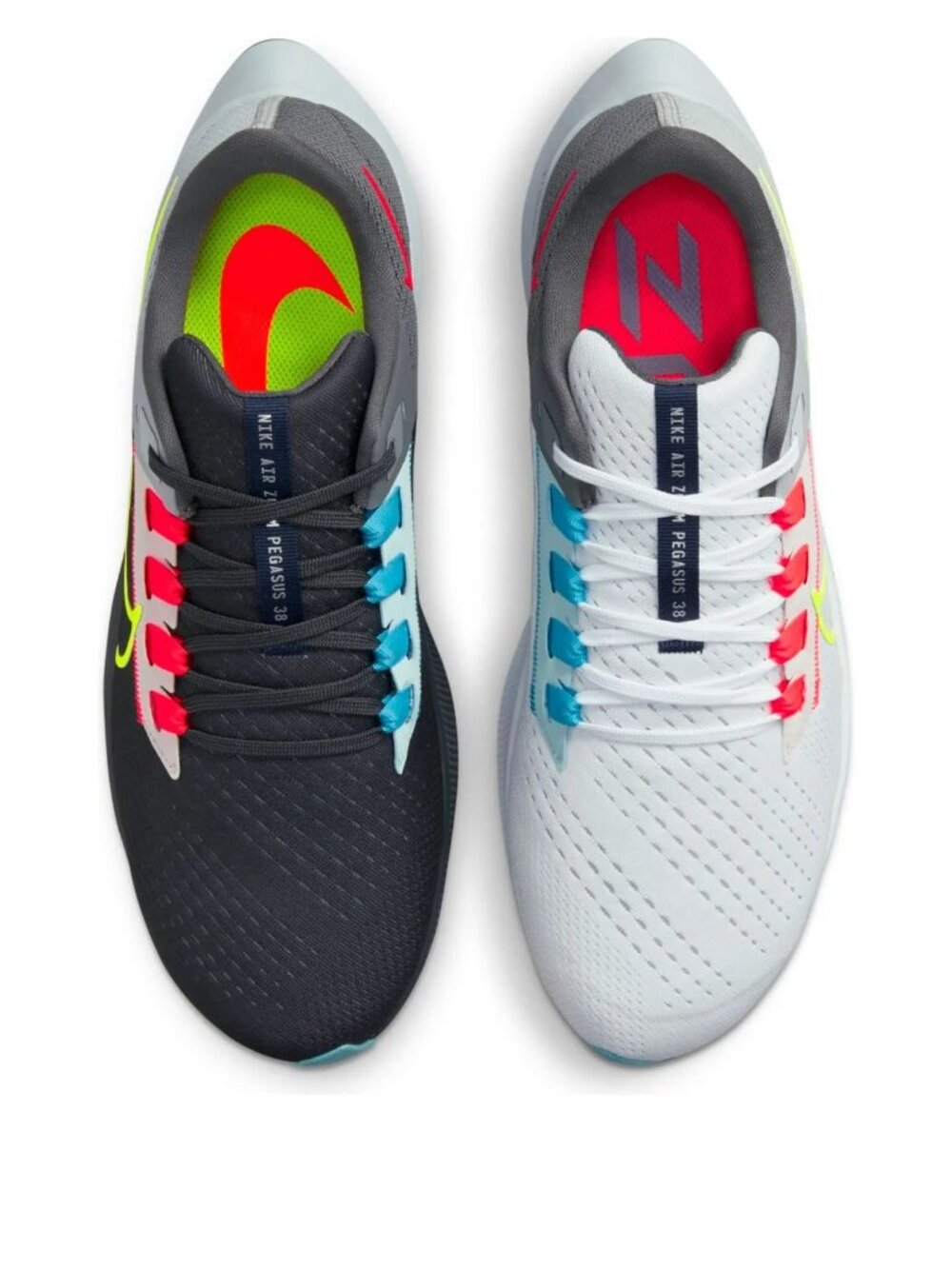 Nike Women's Pegasus Dual-Tone Running Shoes - Black, White & Neon Accents